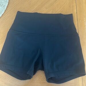 Lululemon black align shorts 4” high rise size 6